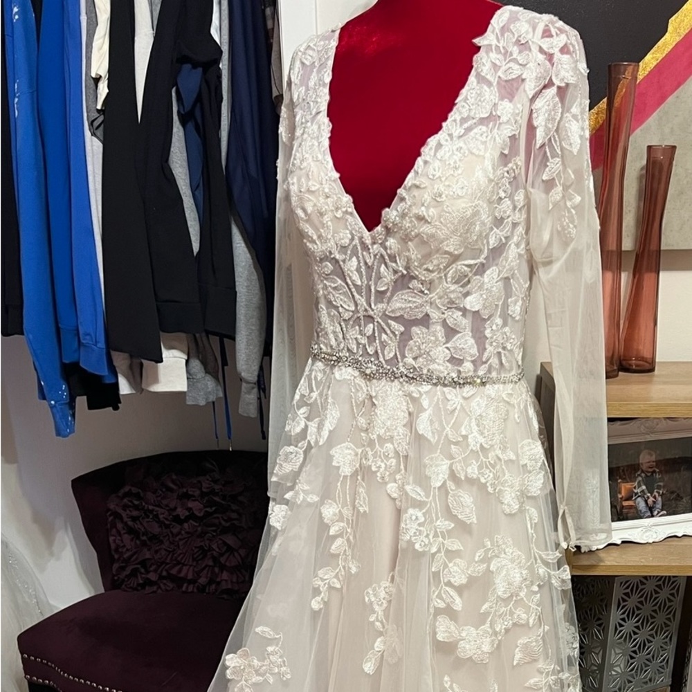 Blush wedding dress